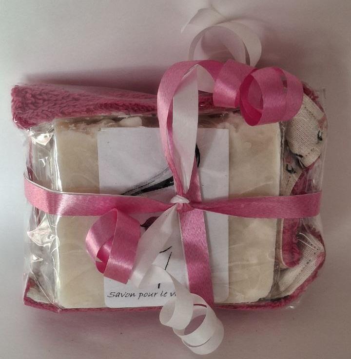 Savon visage lave-visage rose